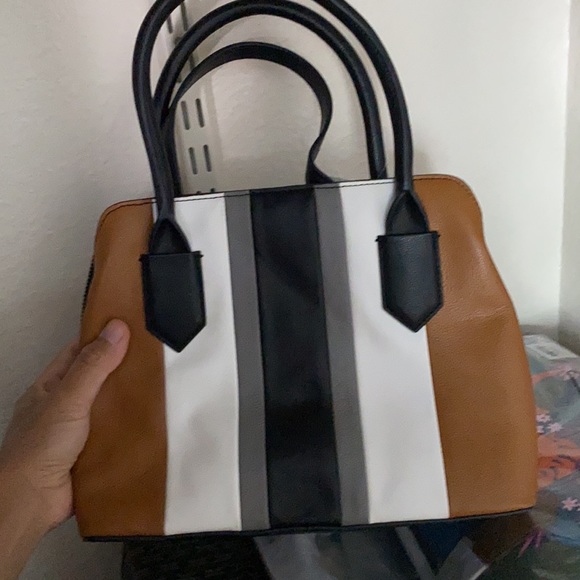 Fossil Lana Satchel Stripe Multi - Picture 2 of 6